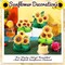 8PCS Sunflower Honeycomb Table Centerpieces – Party Decor & Table Toppers